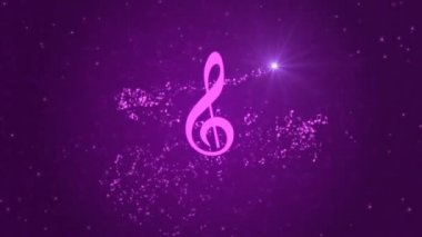 Notalarla soyut müzik arkaplanı