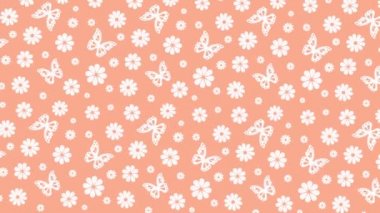 Çiçekler ve kelebeklerle dolu bir yaz.