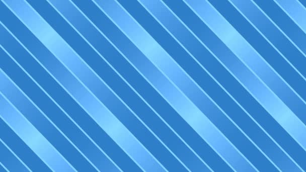 Fondo azul con líneas brillantes diagonales — Vídeos de Stock