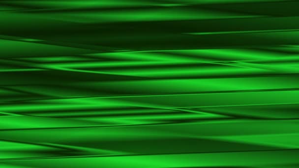 Zelené pozadí se zářivými čárami — Stock video