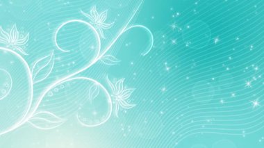 Yaz renkli arka plan 4K, çiçek desenli düz animasyon, hareket grafikleri