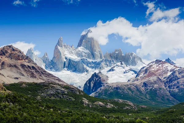 阿根廷El Chalten Patagonia Majestic Fitz Roy Moutain — 图库照片