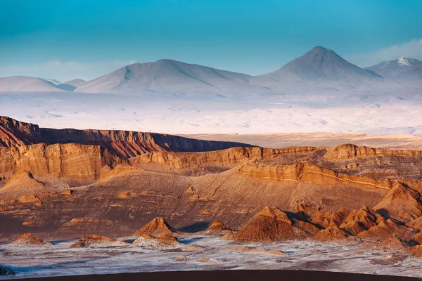 Valle Luna Desierto Atacama Atardecer Chile —  Fotos de Stock