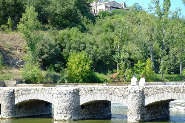 Фото каякеров на реке Ардеш на юге Франции — стоковое фото
