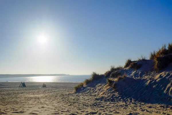 Spiaggia di dune di sabbia — Foto Stock