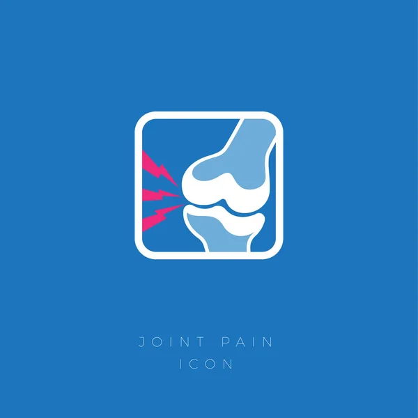 Lésions Cartilage Arthrite Icône Arthrose Douleur Sévère Aiguë Dans Articulation — Image vectorielle