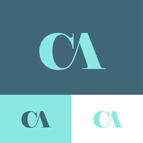 Monogramme Lettres Combinées Sur Fond Différent Emblème Premium Pour Beauté — Image vectorielle