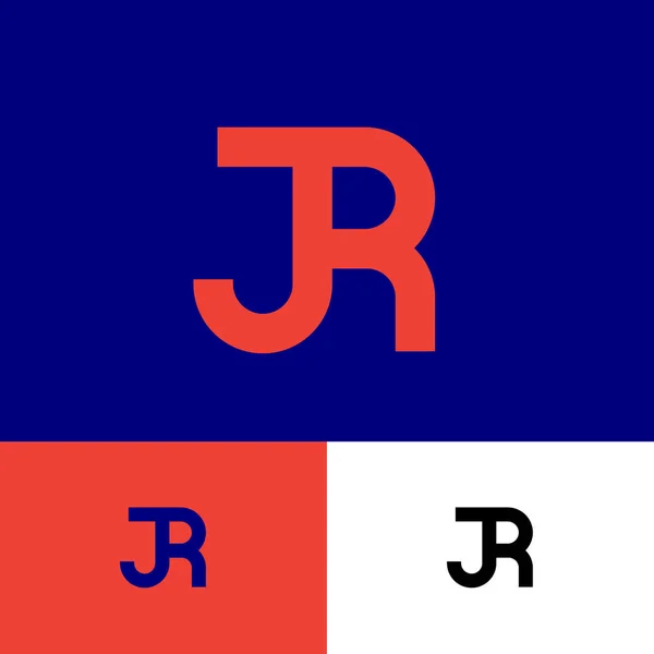 Logo Monograma Consisten Letras Naranjas Símbolo Original Diferentes Fondos Web — Vector de stock