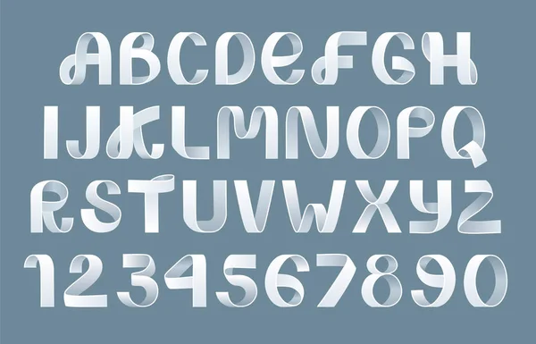 Papel plegable Alfabeto Vector — Archivo Imágenes Vectoriales