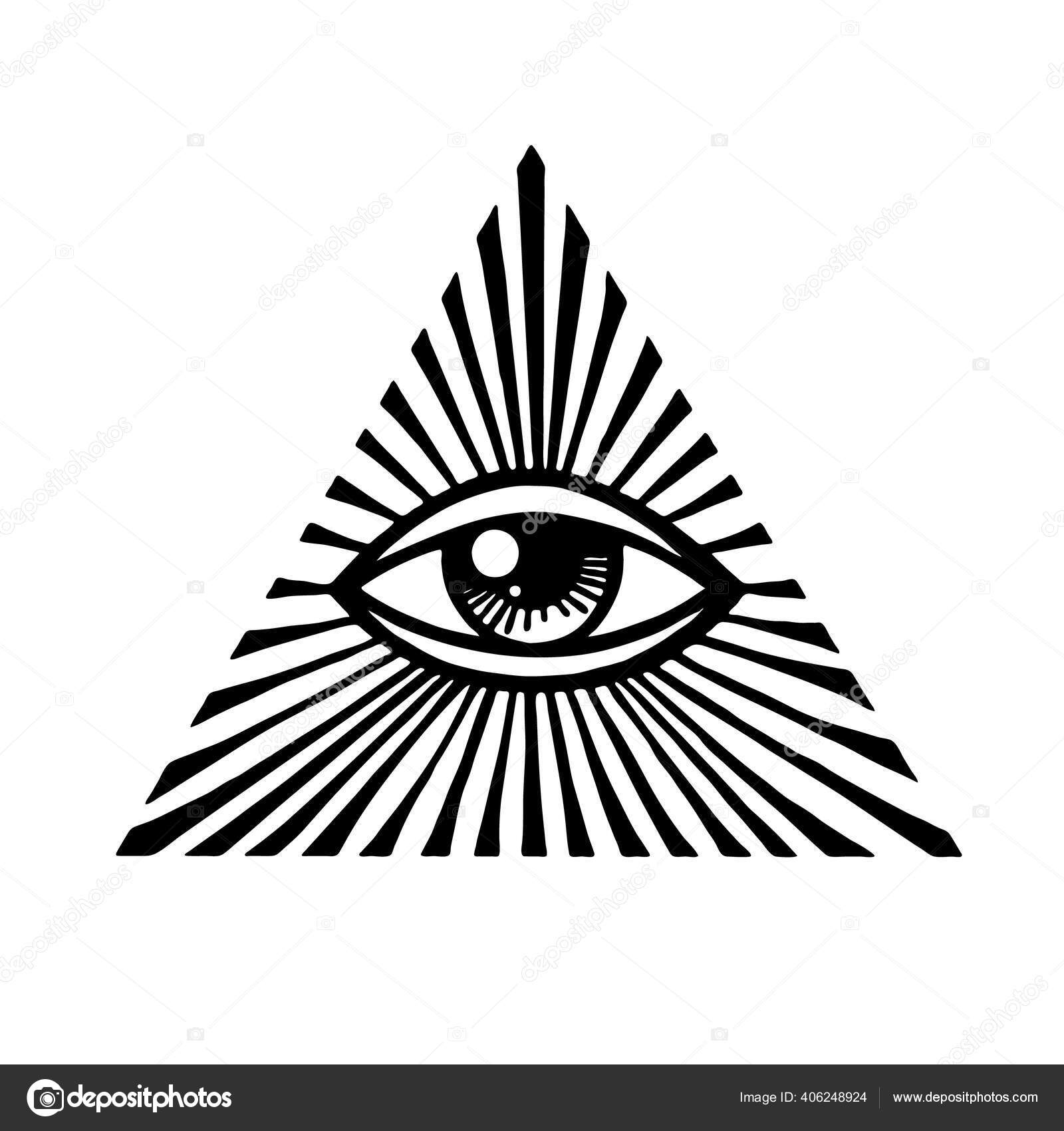 Eye of Providence. Masonic symbol. All seeing eye inside Stock Vector Image by ©@ #406248924 Eye of Providence. Masonic symbol. All seeing eye inside Stock Vector Image by ©@ #406248924