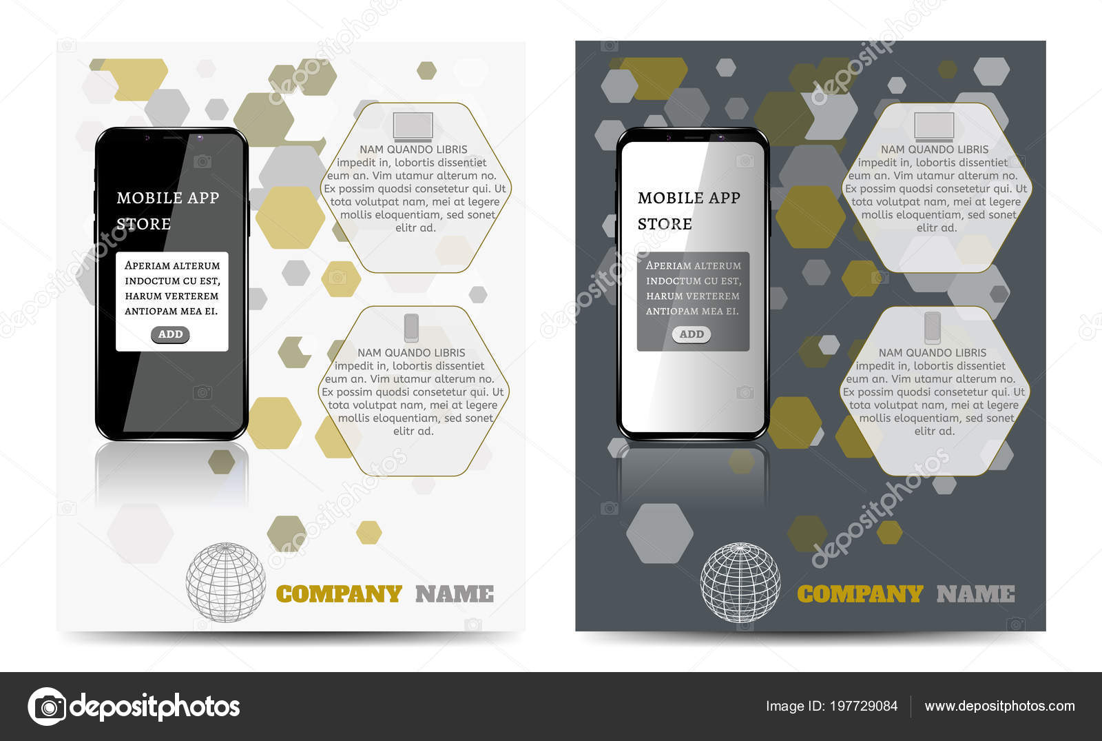 design a layout template with a mobile app stock vector raz234 mobile app layout template