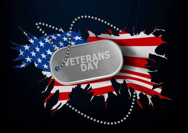 Happy veteran day. Event holiday celebration. Greeting history honoring thankfulness vector poster