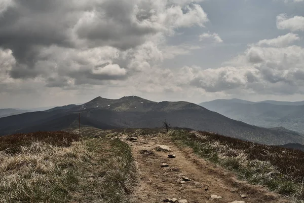 picturesque landscape of the Polish Bieszczady Mountains