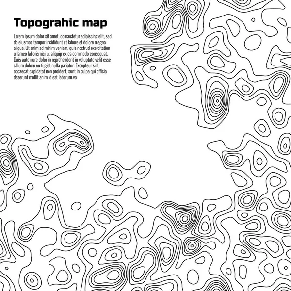 Вектор топографії карта — стоковий вектор
