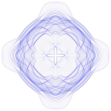 Vektör Guillochlu grafik