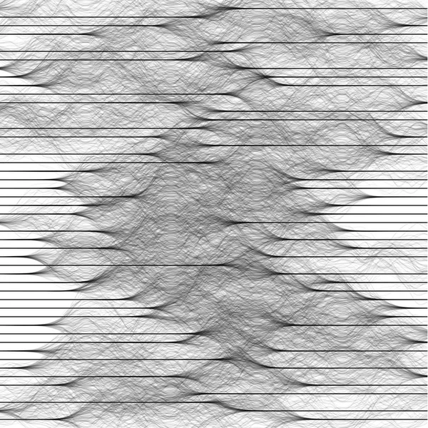 Abstracte samenstelling van golven, signalen. Achtergrond illustratie voor technologisch ontwerp. — Stockvector