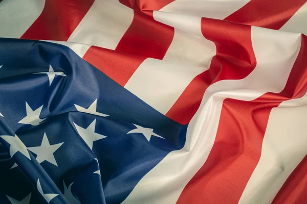 stock image Closeup american flag background