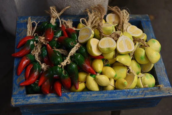 Närbild Olika Färgglada Frukter Och Grönsaker — Stockfoto