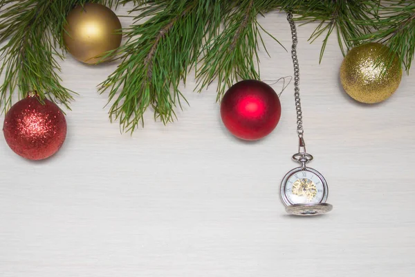 Glitter Bokeh Arka Plan Bulanık Kar Ile Noel Ağacına Beyaz — Stok fotoğraf