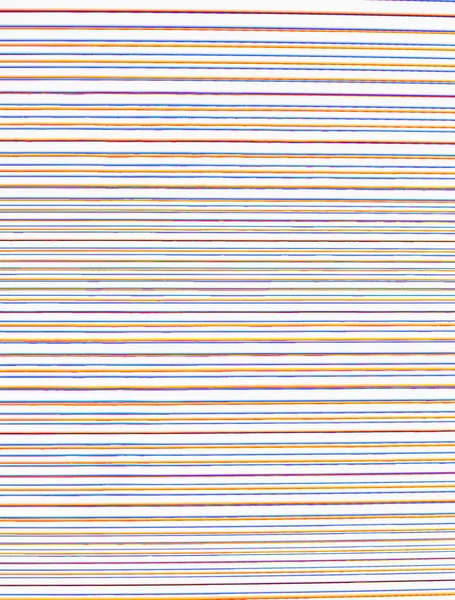 Conjunto Líneas Horizontales Irregulares Color Sobre Fondo Blanco — Foto de Stock