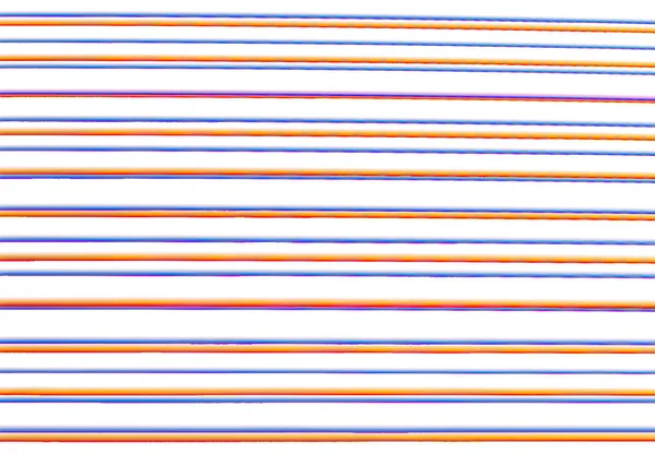Lot Wide Horizontal Multicolored Irregular Stripes White Background — Stock Photo, Image