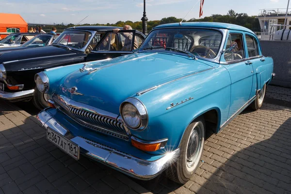 Russia Rostov Don October 2017 Car Gaz Volga Light Blue — Stock Photo, Image