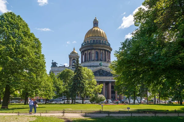 Росія Санкт Петербург Травня 2018 Подання Санкт Ісаакіївським Собор Олександрівський — стокове фото