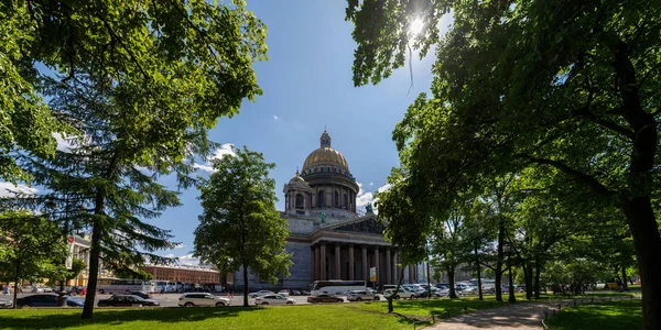 Росія Санкт Петербург Травня 2018 Панорама Видом Ісаакіївський Собор Площі — стокове фото