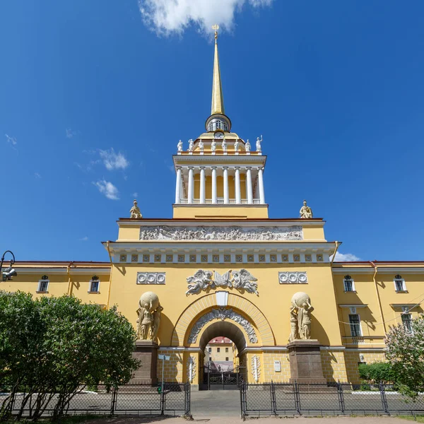 Росія Санкт Петербург Травня 2018 Адміралтейство Будівництво Санкт Петербурзі Сонячний — стокове фото