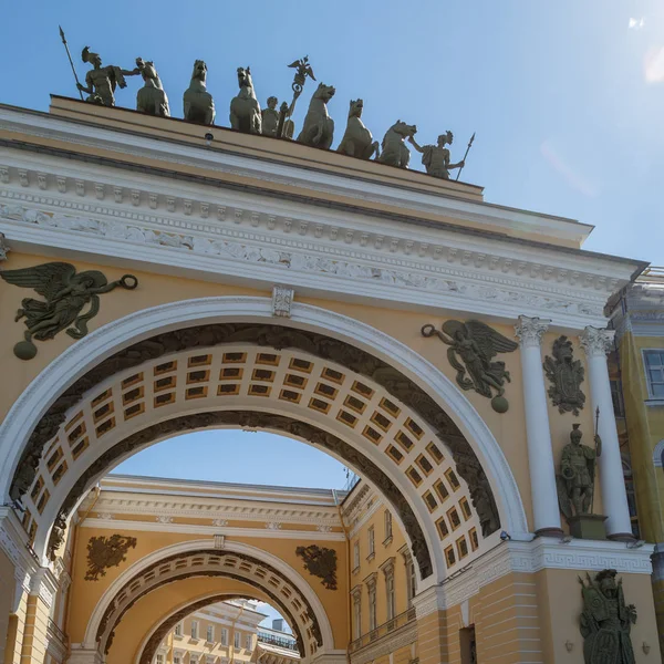 Росія Санкт Петербург Травня 2018 Перегляд Тріумфальна Арка Генерального Штабу — стокове фото