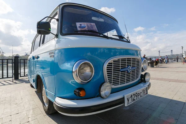 Rostov Don Russland Oktober 2017 Cyan Retro Minivan Barkas B1000 — Stockfoto