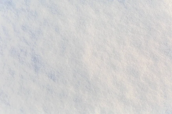 Die Saubere Oberfläche Aus Weißem Flauschigem Schnee Sonnenlicht Als Hintergrund — Stockfoto