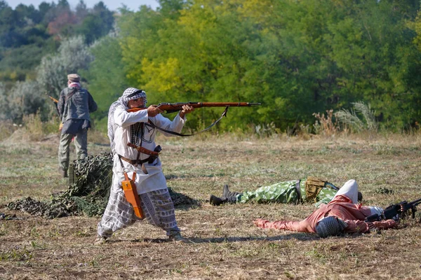 Sambek Περιφέρεια Ροστόφ Ρωσία Αυγούστου 2018 Ιστορική Φεστιβάλ Sambek Ύψη — Φωτογραφία Αρχείου