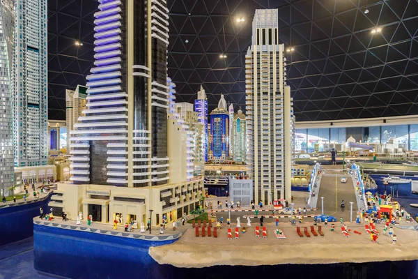 Dubai Emirats Arabes Unis Janvier 2019 Lego Miniatures Bâtiments Grande — Photo