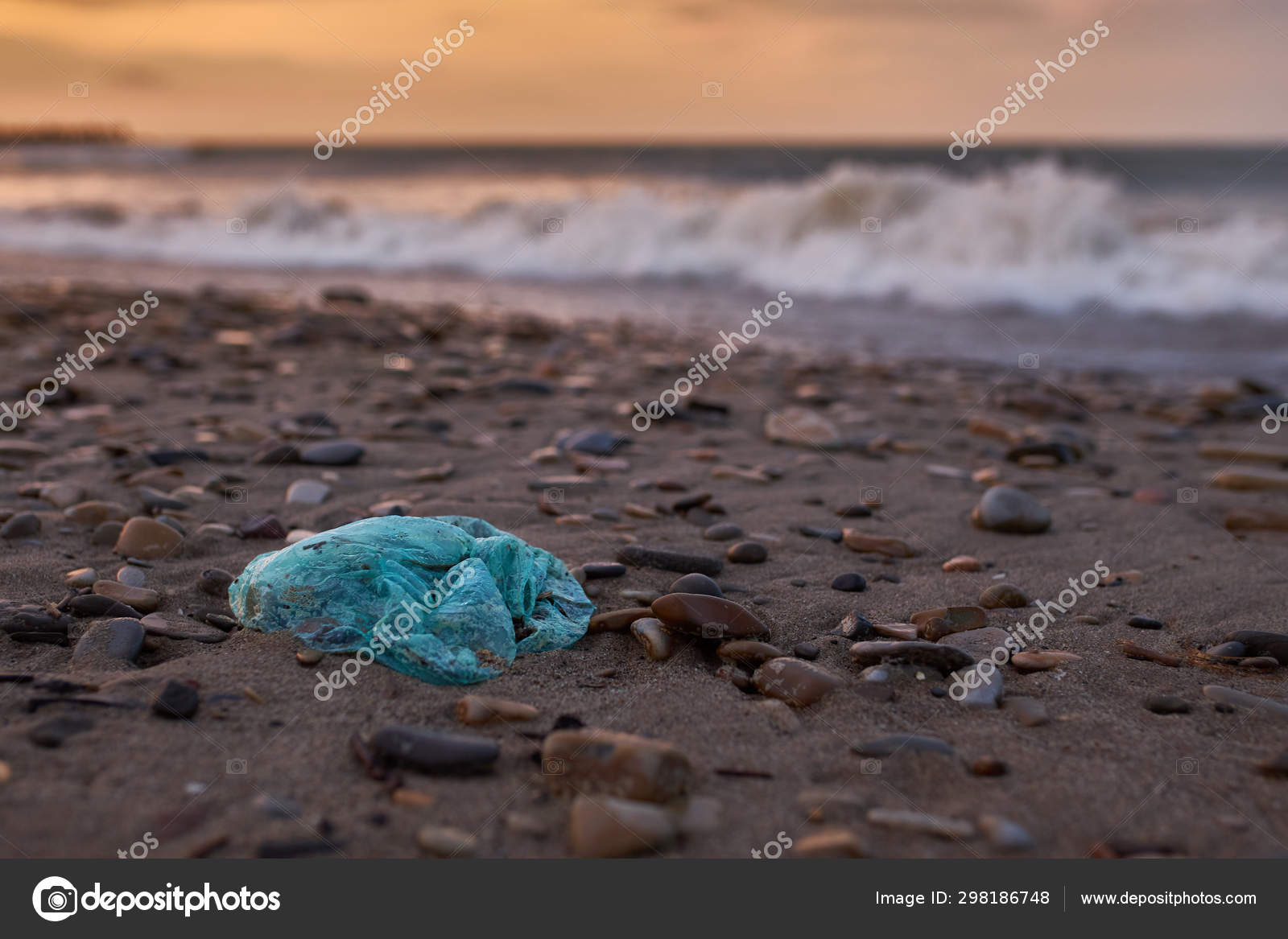 plastic bag beach
