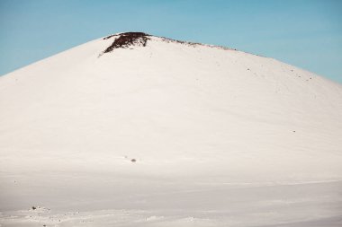 Kışın İzlanda 'nın güzel manzarası