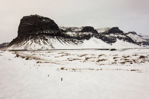Gyönyörű Táj Télen Izland — Stock Fotó