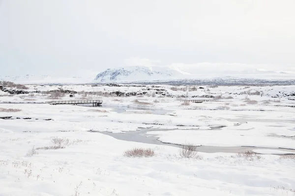 Thingvellir National Park Mais Conhecido Como Islândia Pingvellir National Park — Fotografia de Stock