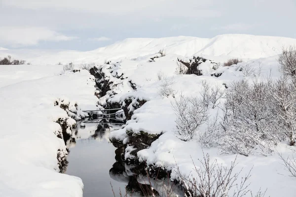 Thingvellir National Park Mais Conhecido Como Islândia Pingvellir National Park — Fotografia de Stock