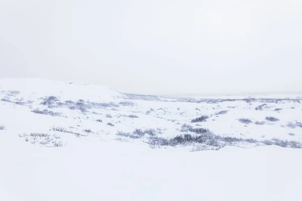 Cratera Vulcão Kerid Durante Inverno Neve Islândia — Fotografia de Stock