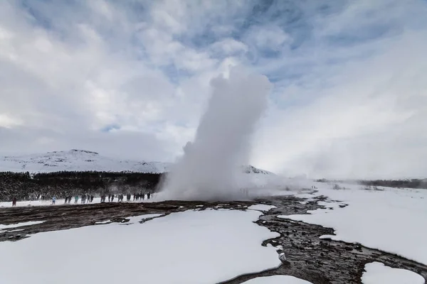 Geysir Sometimes Known Great Geysir Which Geyser Golden Circle Southwestern — Stock Photo, Image