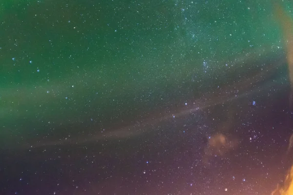 Aurora Borealis Veya Bilinen Adıyla Northern Light Golden Circle Zlanda — Stok fotoğraf