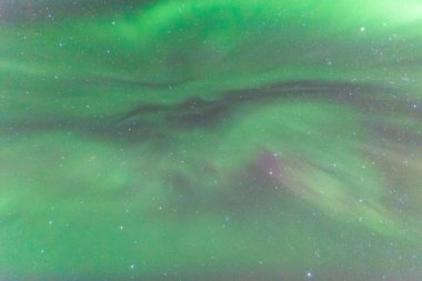 Güzel Aurora Borealis veya bilinen adıyla Northern Lights İzlanda'kış aylarında görüntülemek 