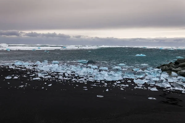 Jokulsarlon 빙하기의 나조컬 공원에 Iceberg Lagoon 알려져 — 스톡 사진