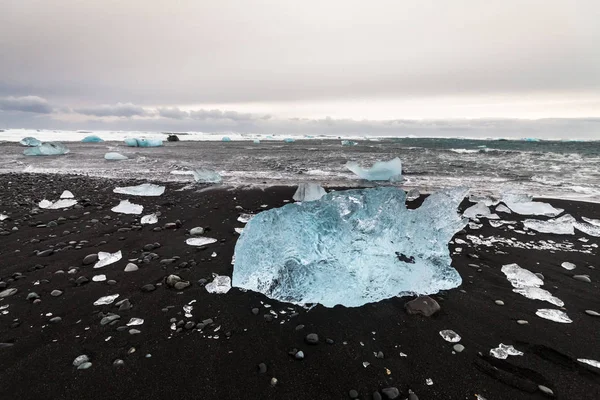 Jokulsarlon 빙하기의 나조컬 공원에 Iceberg Lagoon 알려져 — 스톡 사진