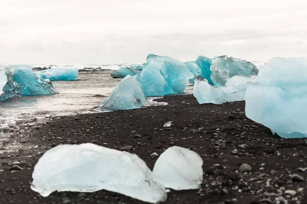 Jokulsarlon Egy Glaciális Lagúna Vagy Ismertebb Nevén Iceberg Lagúna Található — Stock Fotó