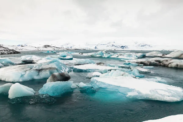 Jokulsarlon Een Gletsjerlagune Beter Bekend Als Iceberg Lagune Gelegen Het — Stockfoto