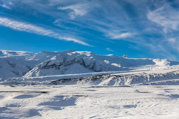 Jokulsarlon Sněhová Krajina Hvannadalshnukur Island Pro Krásné Zázemí — Stock fotografie