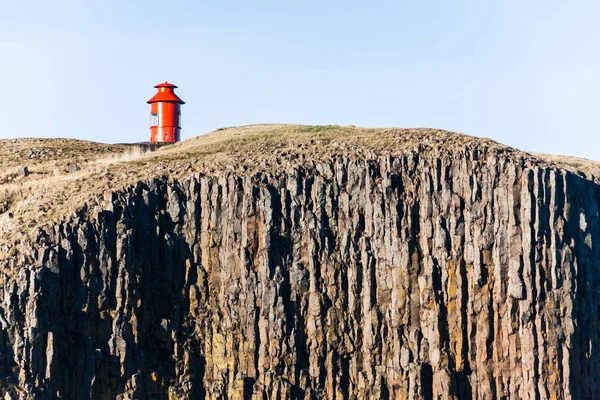 Kleine Stad Van Stykkisholmur Winter Uitzicht Dat Een Sleepdienst Gelegen — Stockfoto