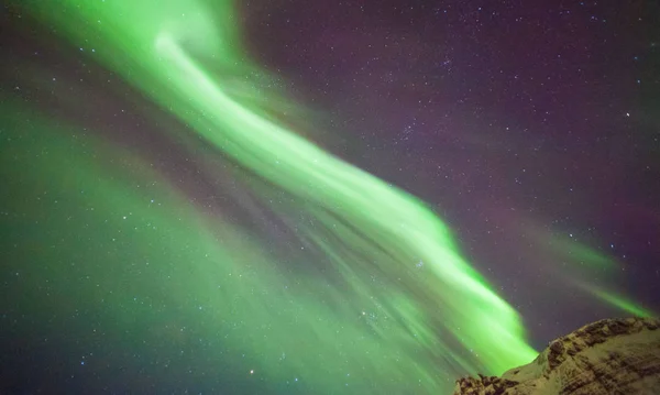Färgglada Aurora Borealis Eller Mer Känd Som Northern Lights Och — Stockfoto